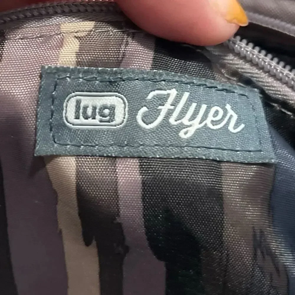 Lug Flyer Quilted Crossbody Bag in Slate Gray